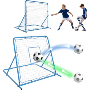 2-in-1 Soccer Goal & Rebounder Net – Adjustable Angle – Perfect for Shooting & Passing Drills – Durable Frame – Ideal Training Equipment for Youth, Teens, Adults – Backyard, Park, or Field