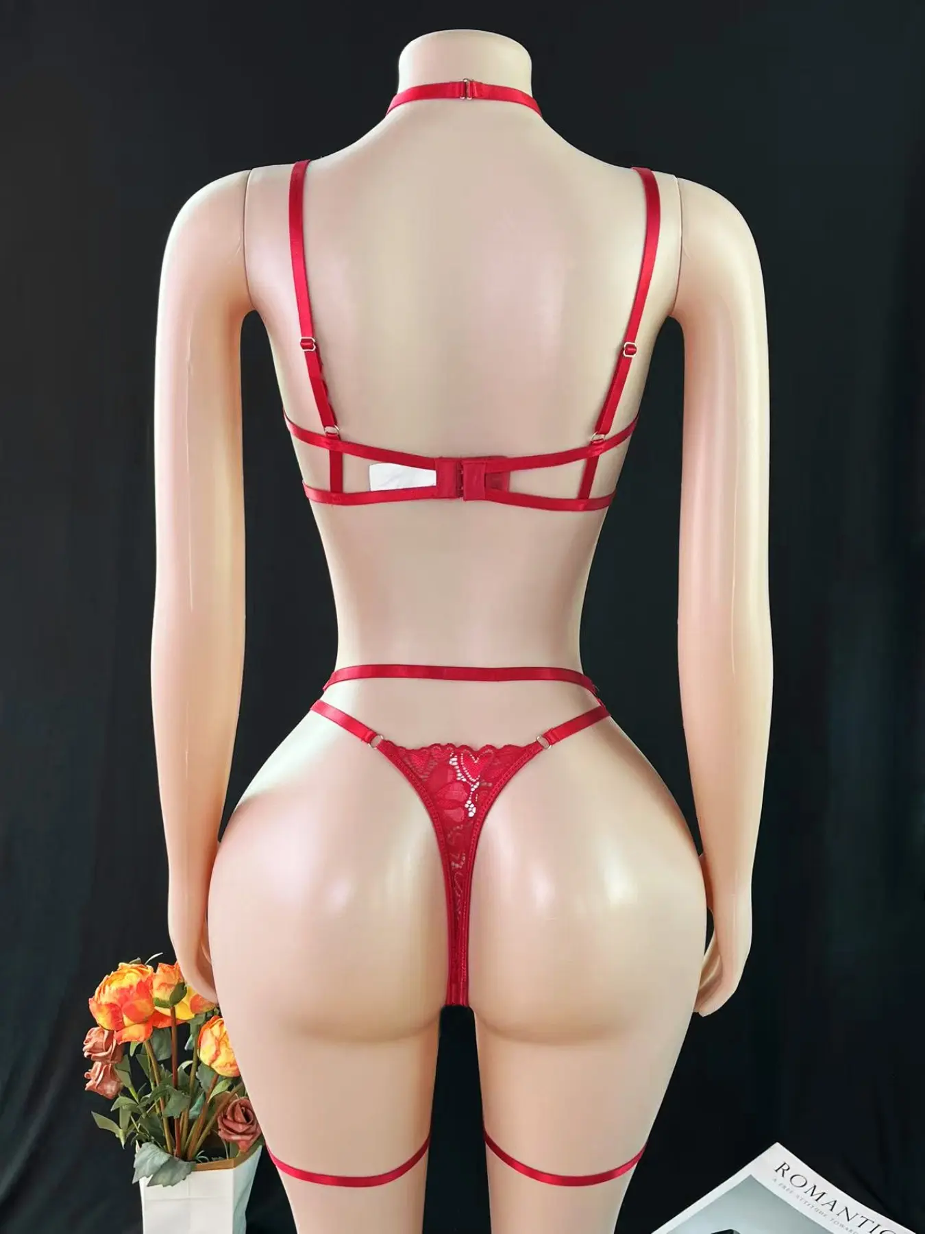 Women's Sexy Backless Lace Lingerie Set 3-Piece Top + Garter Belt + Pants,  Elegant, Romantic and Aesthetic, Valentine's Day Essential, Party, Date,  Vacation, Underwear - TikTok Shop