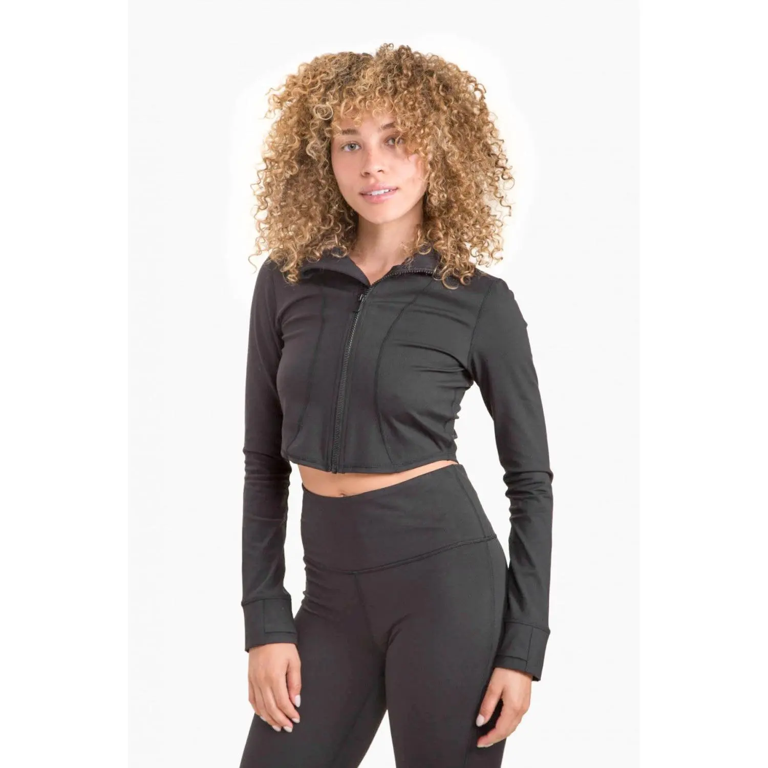 Black Cropped BBL Jacket