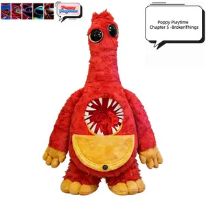 Poppy Playtime Chapter 5 Chum Chompkins Plush, Soft Stuffed Monster Toy with Pocket,  Horror Game Collectible Plushie