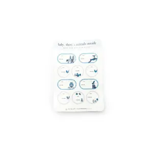 Illustrated Animals Gift Tag Sticker Sheets