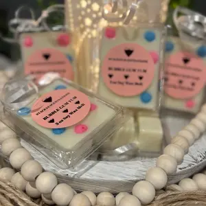 BUBBLE GUM YUM Soy Clamshell 3 oz Clean Fragrance Vegan Highly Scented Pet Friendly Wax Melt