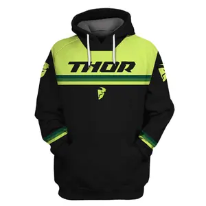 Hoodie Thor Mx, Thor Pulse, Motocross, Thor Racing Racing Uniform V17 3D Hoodie All Over Printed Clothes Shirt Men Letter Graphic Round Neck Tee