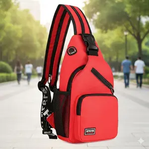 Multi-functional Sling bag; unisex lightweight Crossbody Backpack for Commuting, Travel & outdoor Sports. Features headphone Hole, Adjustable Strap, Durable Design. Perfect Urban Companion.