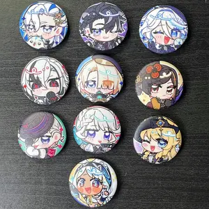Genshin Fontaine Pin Button – Elegant Anime-Inspired Badge Featuring Fontaine Characters, Perfect for Genshin Fans, Pins For Backpack, Bag Accessories, and Collector Displays, Pins For Backpack, Backpack Accessories!