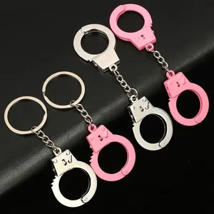 Creative simulation handcuff design keychain, backpack charm, car interior charm, car keychain, car interior accessories, for backpack charm, car, motorcycle, truck
