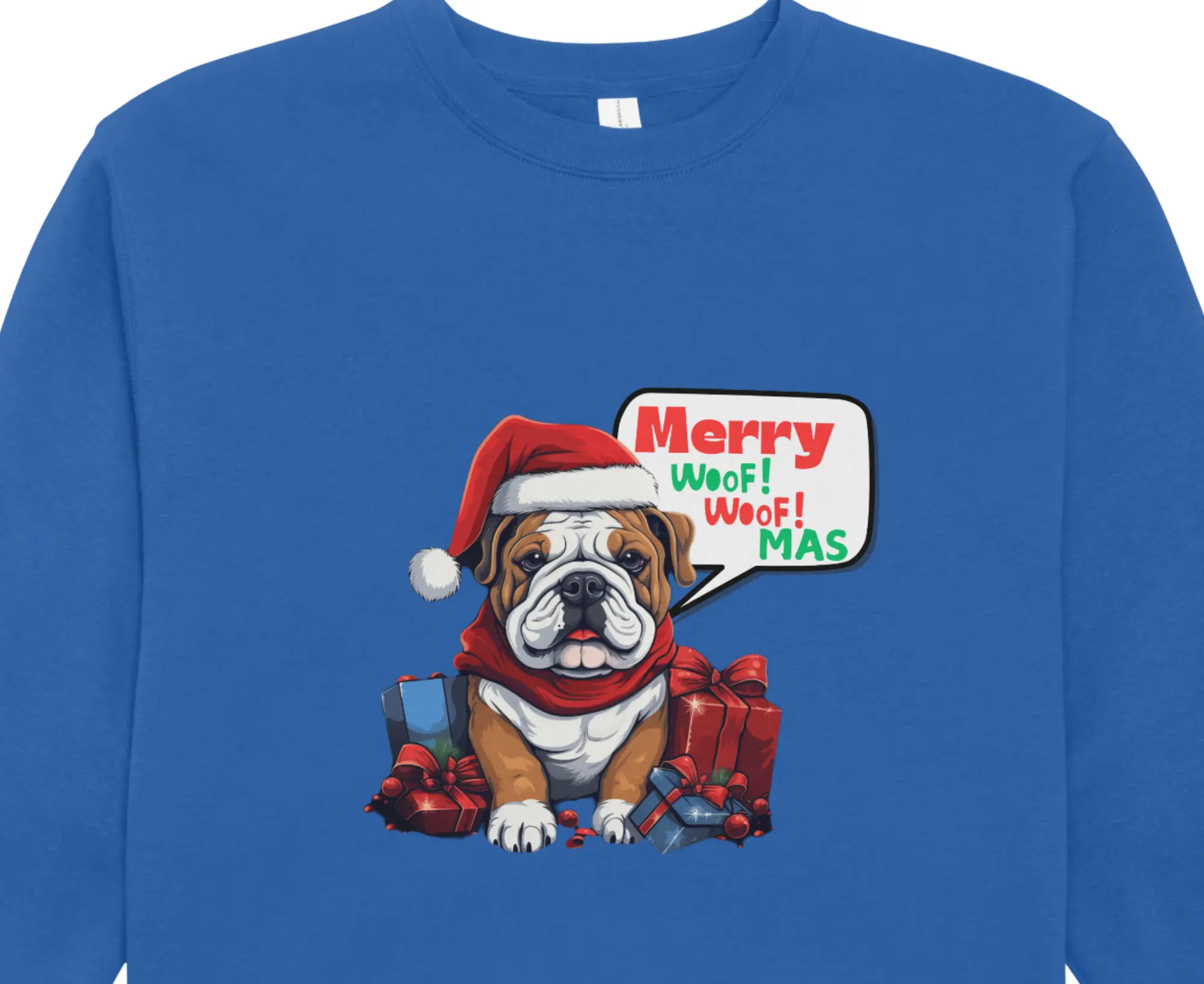 Rockstar Bargains Christmas Bulldog Sweatshirt