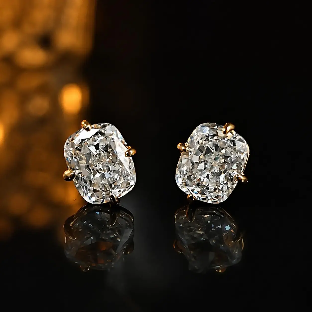 1 Pair Romantic Cubic Zirconia Stud High Quality Earrings For Women For Party Engagement Anniversary Valentines Day Jewelry Valentine's Day Gift Studs Earrings