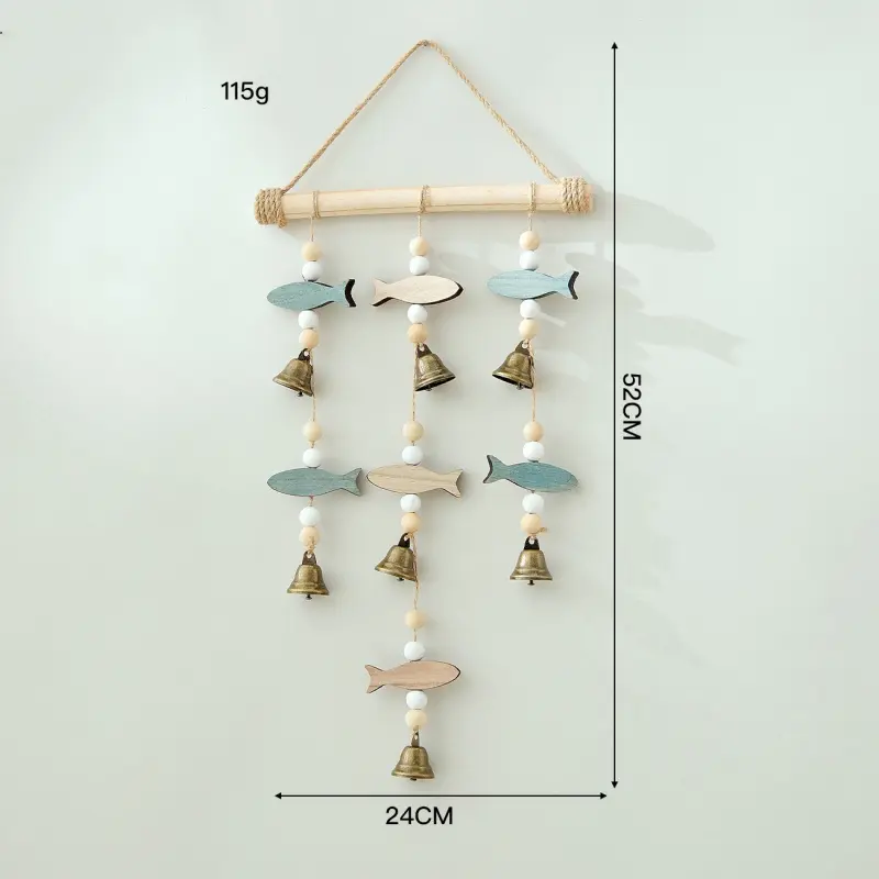 7 Fish Bell Pendant