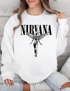 Nirvana In Utero Tshirt Sweatshirt Hoodie, Nirvana Tee, Trending Y2K, 1990s Grunge, Band Shirts, Nirvana Sweatshirt