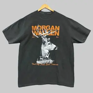 Vintage Deer Graphic short sleeve T-Shirt, MWa Full Size Unisex For Men, Women