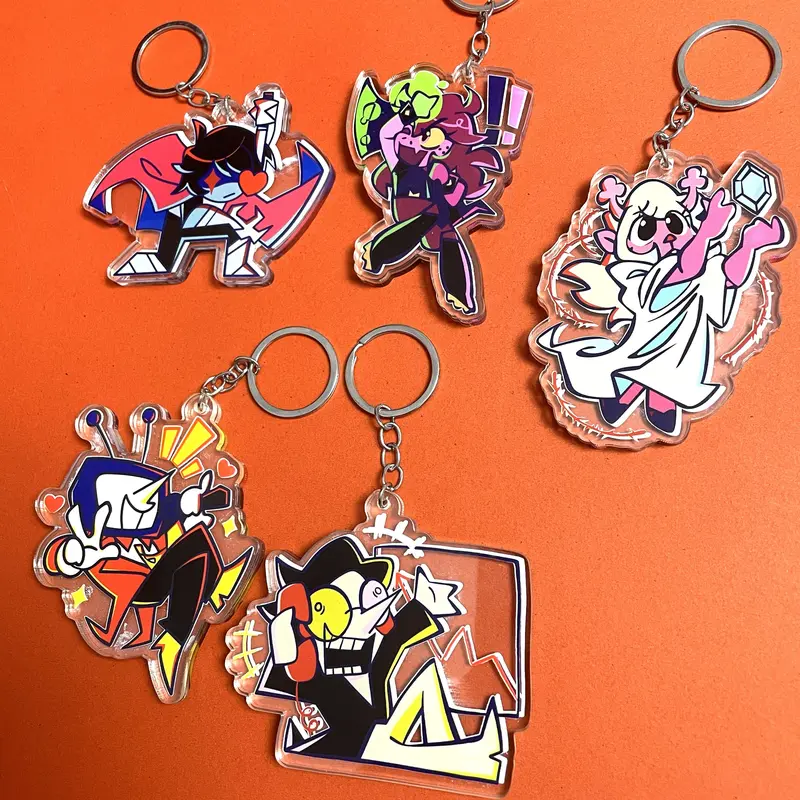 Deltarune Acrylic Keychains - Deltarune Characters: Kris, Susie, Ralsei, Noelle, Tenna, Spamton Keychains, Cute, Durable, And Perfect For Bags, Keys, Or Gifts. Great For Daily Use Or As Thoughtful Little Gifts For Your Friends And Yourself.