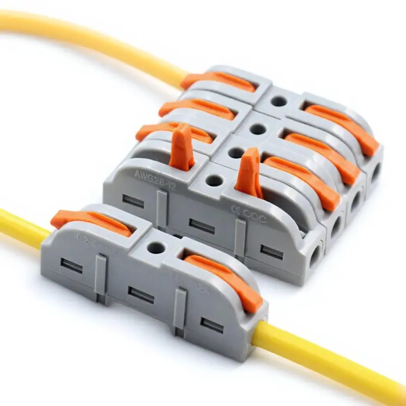 Compact Inline Connector Compact Inline Wire Connectors (50-Pack) - Quick Splice for 28-12 AWG ...