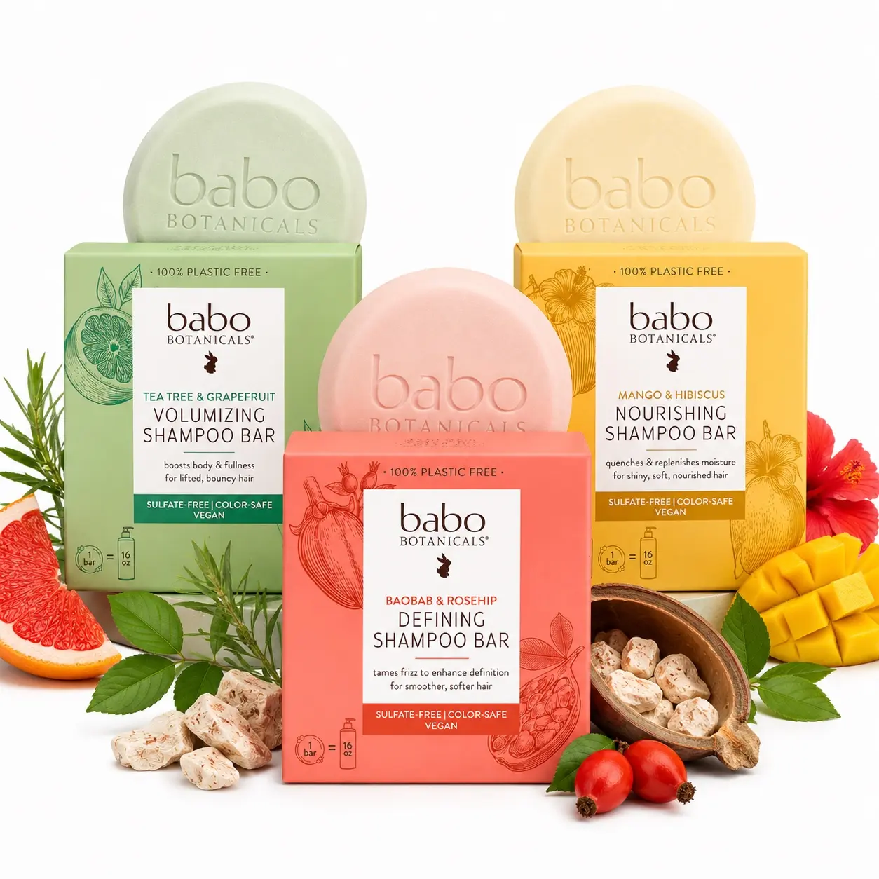 Babo Botanicals Shampoo Bar Trio