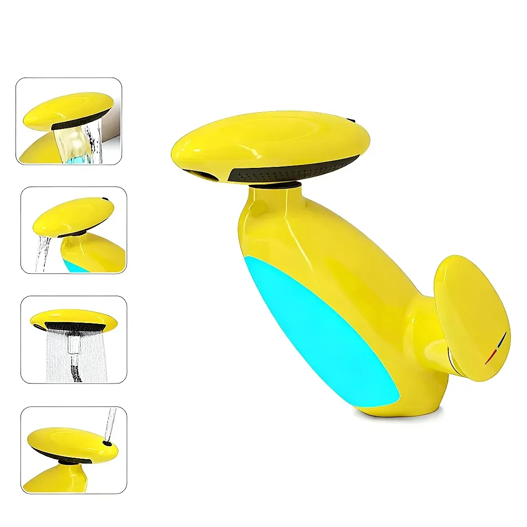 Creative Rotating Pull Down Faucet, Hotel Bathroom Sink Tap, Splash Proof Home Bath Faucet, Waterfall Bathroom Faucet, Indoor Scene Suitable, Waterfall Faucet For Bathroom Sink, Pull Out Faucet