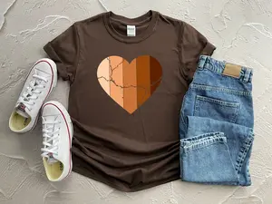 Melanin Heart Shirt, Black Love Melanin Shirt, Black Women Outfit, Black Woman Gift, Melanin Love Shirt, Melanin Shades Heart Shirt
