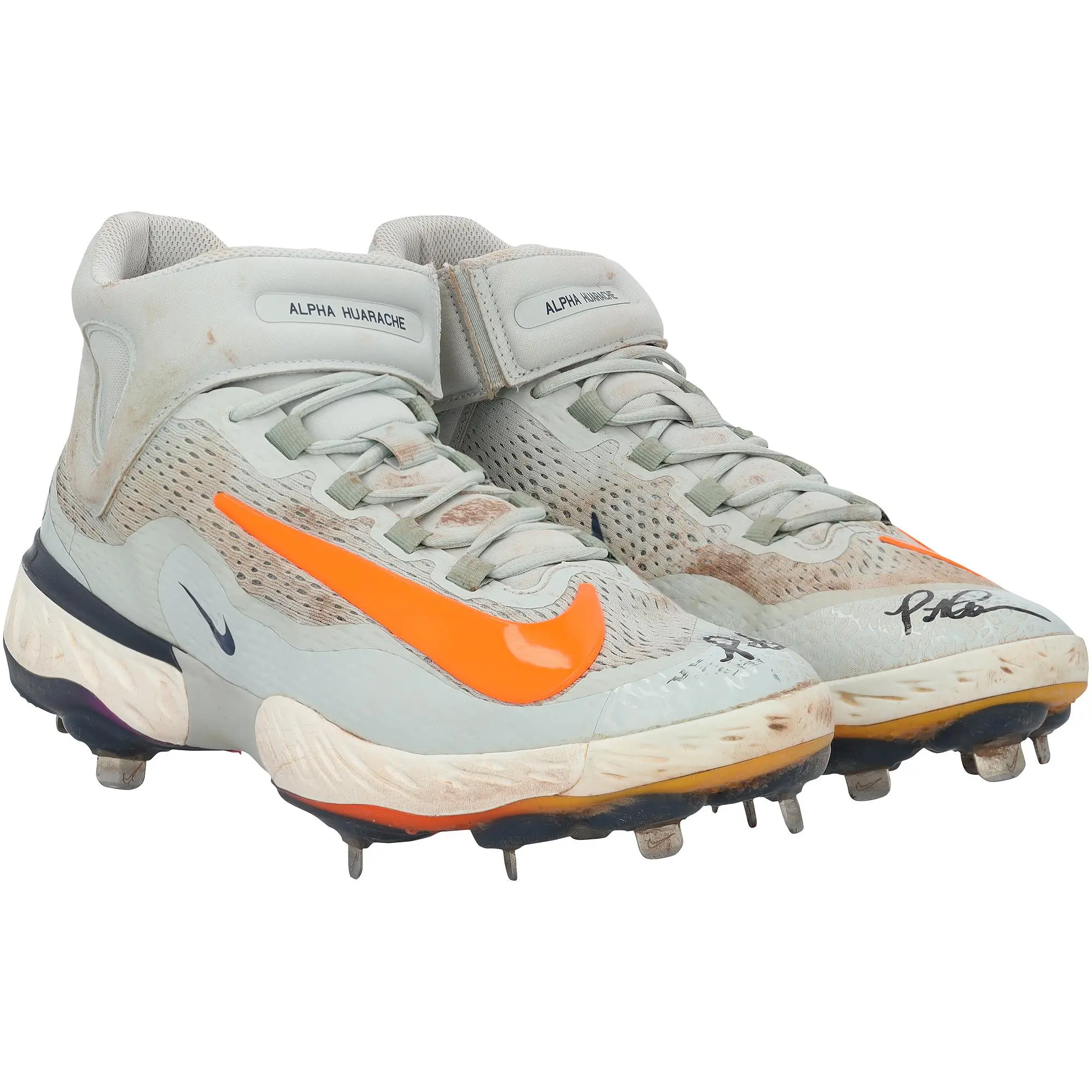 Pete Alonso New York Mets Autographed Game-Used Gray Nike Cleats from the 2025 MLB Season - Fanatics Authentic Certified