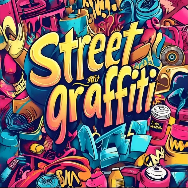 1pc Street Graffiti Coloring Book with Creativity and Fun, 20 Pages Glued Single Color, Perfect Gift for Adults, Kids, Teens, Holidays, Parties, Friends, Family