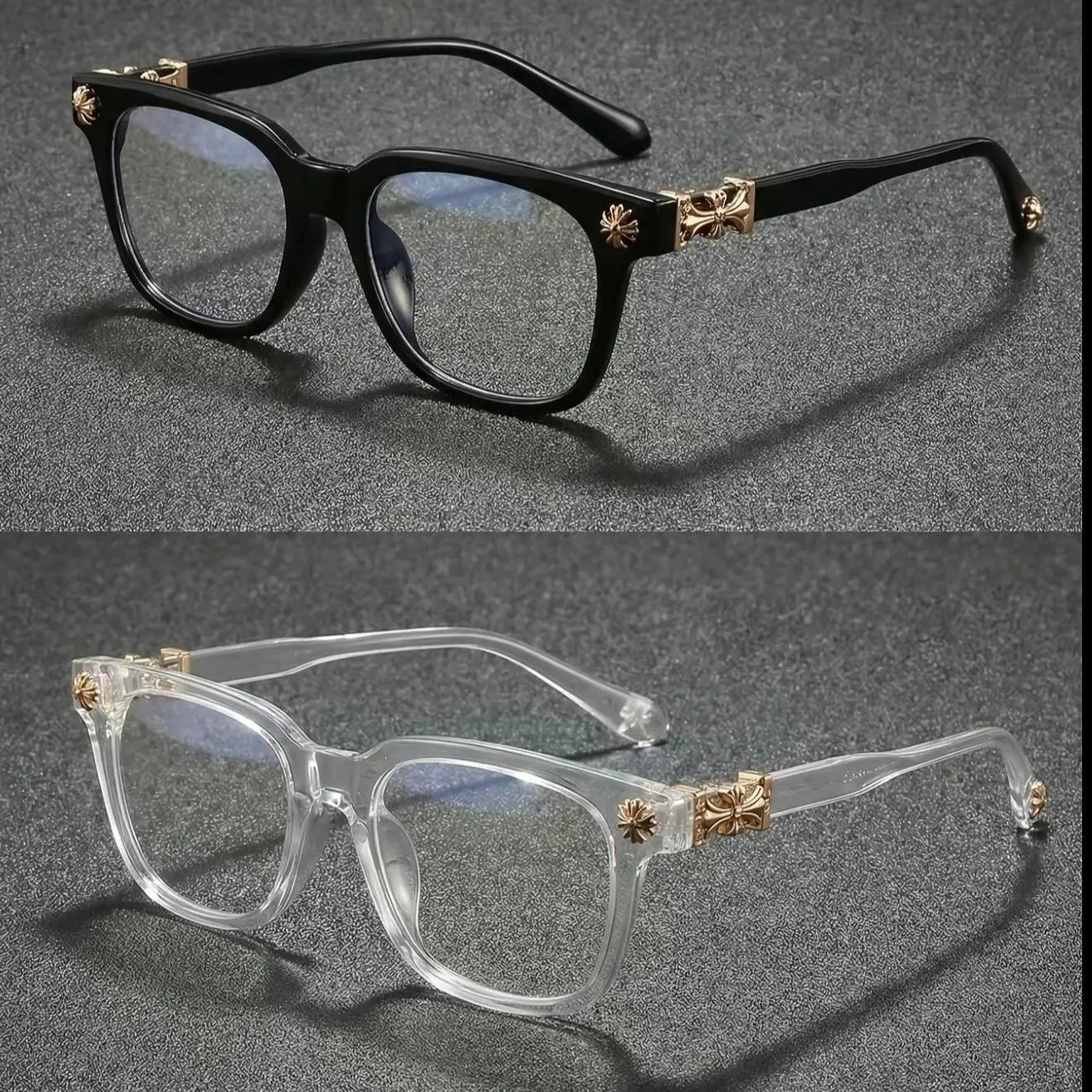 2 pcs Classic Trendy Blue Light Glasses, Unisex, Stylish, Fashion