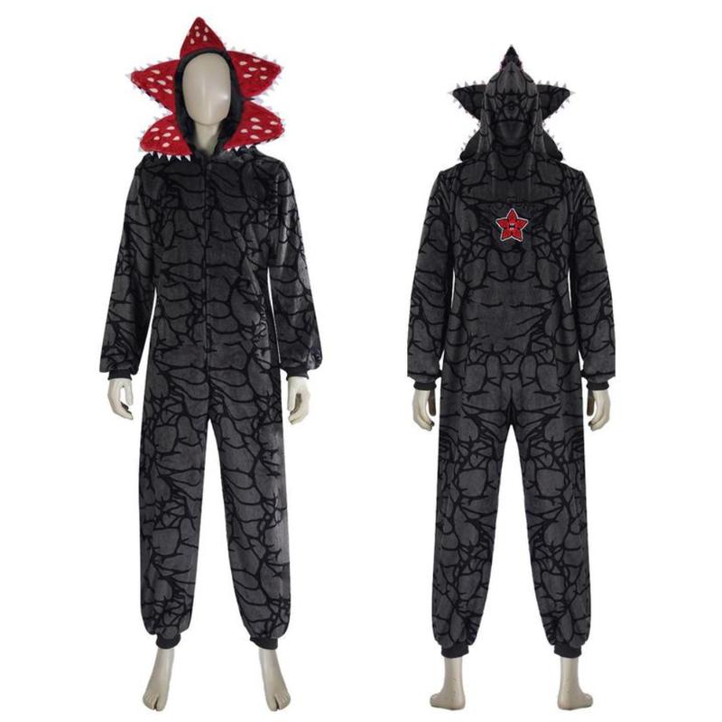 High Quality Stranger Things Demogorgon Costume Bodysuit Cosplay With Hood Upside Down Vecna Eleven El Mike Will Dustin Lucas Max Joyce Hopper Nancy Steve