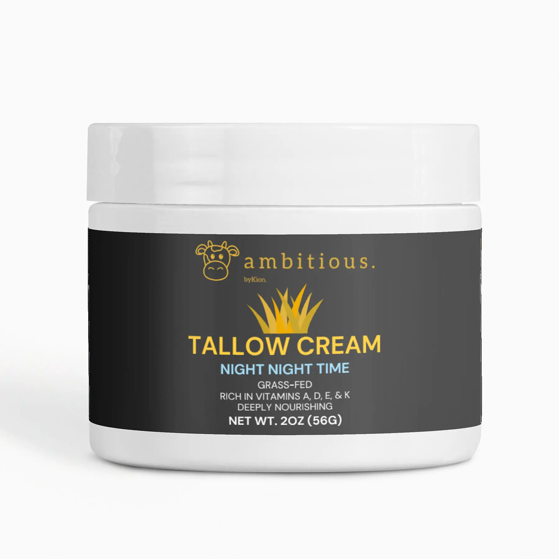 ambitious. byKion Tallow Cream - Night Night Time| Deeply Moisturizing Skin Hydration | Nourishing Vitamins A, D, E & K dark spot Grassfed Beef