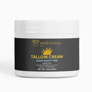 ambitious. byKion Tallow Cream - Night Night Time| Deeply Moisturizing Skin Hydration | Nourishing Vitamins A, D, E & K dark spot Grassfed Beef