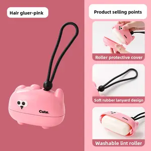 Washable Lint Roller Reusable Pet Hair Remover for Clothes Furniture Sofa Bed Carpet, Premium Portable Strong Sticky Lint Roller, Efficient Cat Dog Hair Fluff Dust Fuzz Remover Magic Cleaning Tool for Home Travel Use