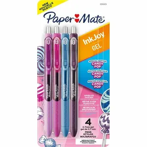 Paper Mate PAP2205629 0.7 mm InkJoy Gel Pen, Candy Pop Assorted - 4 Per Pack