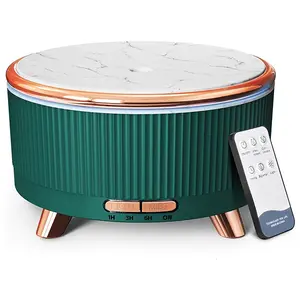 Essential Oil Diffuser for Home Large Room 500ml Aromatherapy Diffuser 7_Colors Low Noise Quiet Operation Safe Auto Shut-Off Timer Options 20 Hours Fragrance Modern Marble Grain Design