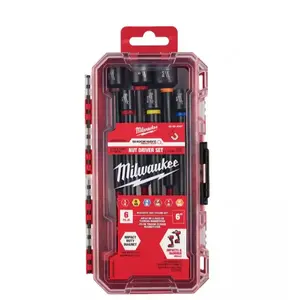 MILWAUKEE SHOCKWAVE Impact Duty, 6" Magnetic Nut Driver Set (6-Piece) 49-66-4567