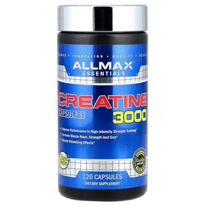 ALLMAX Creatine 3000, 120 Veggie Caps  (750 mg per Capsule)