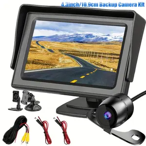 4.3-inch Car Monitor Kit with Reverse Camera for Car Parking Reverse Camera with LCD HD Screen Easy Installation