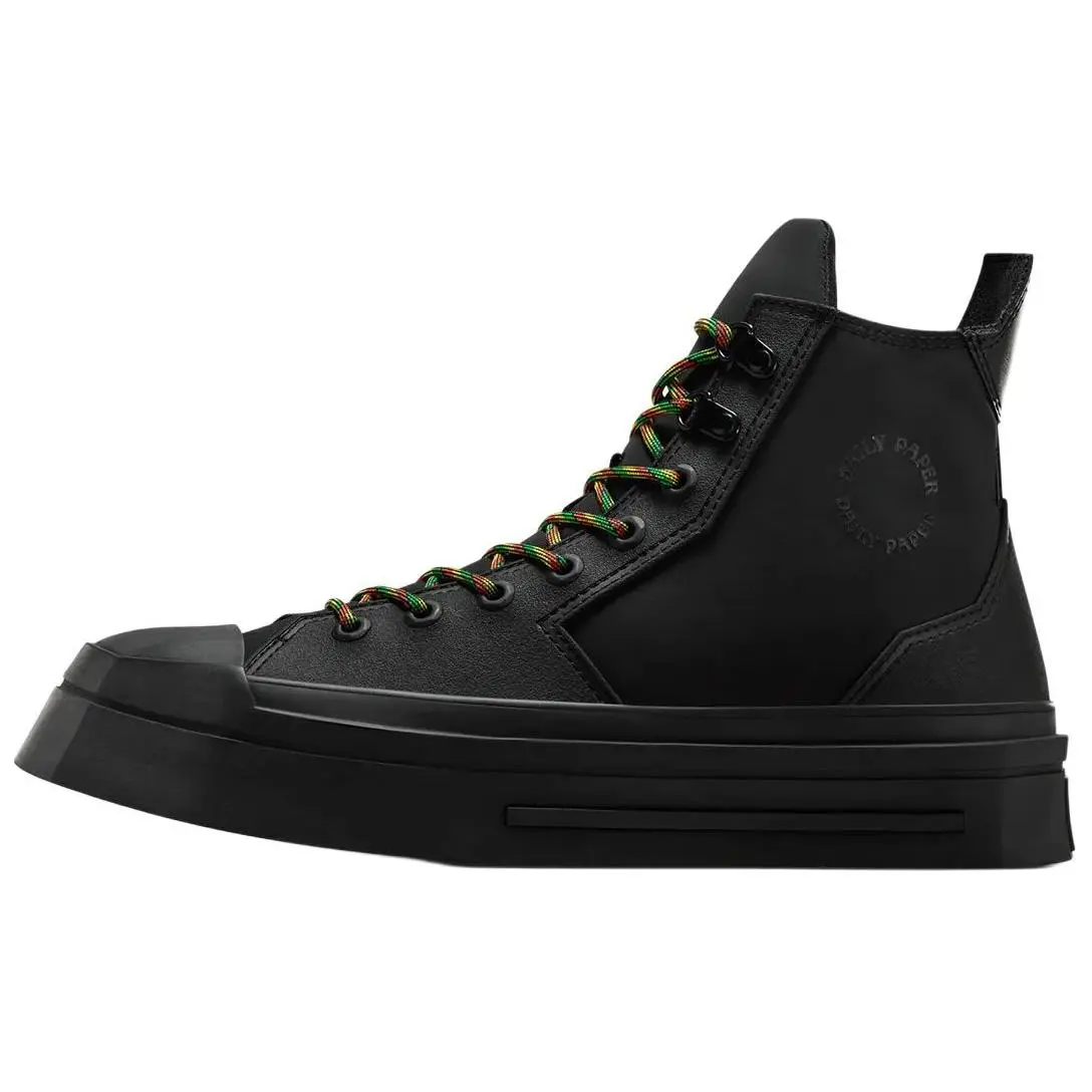 Daily Paper x Converse Chuck 70 De Luxe Squared High 'Pan-African' Sneaker - Men's/Women's Casual Sports Footwear with Bold Retro Design, Retro Look, True Size Classic Rubber Shoe