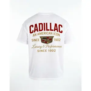Vintage 1902 Cadillac Logo Graphic Tee| Classic American Car Retro T-Shirt Unisex Oversized| shop tiktok store tiktok shop deals graphic tee streetwear top