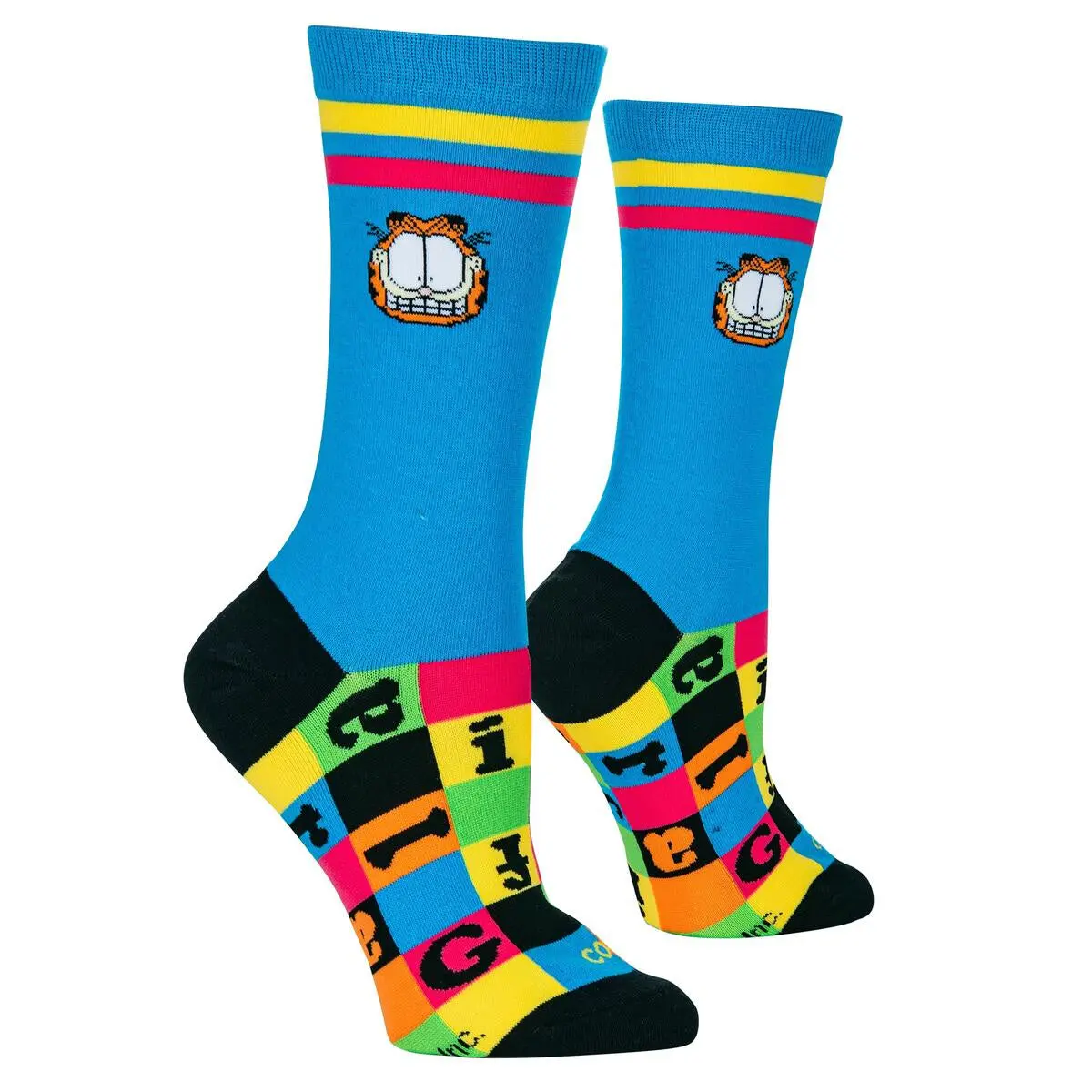 Cool Socks Garfield Checkerboard Size 5-10
