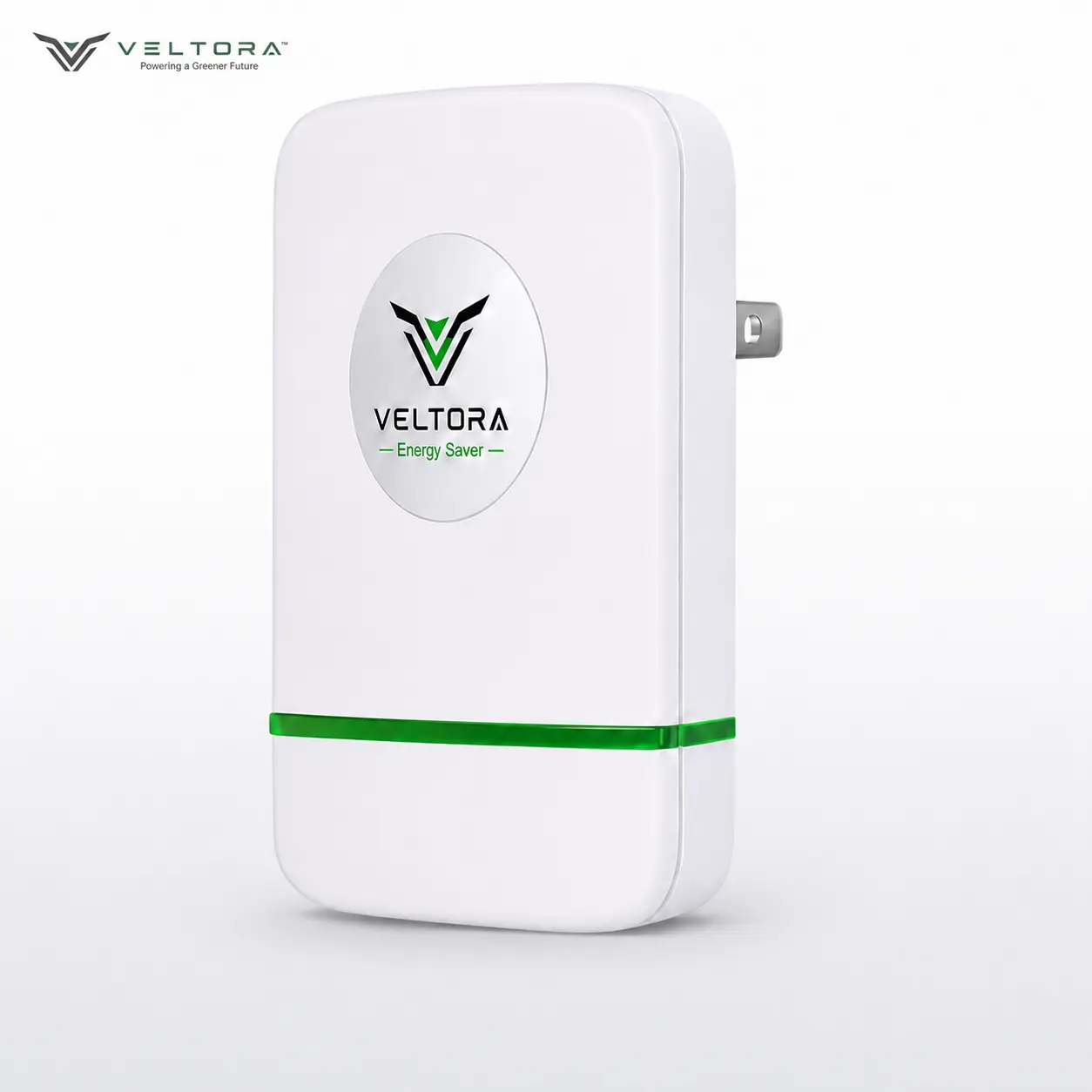 VELTORA Compact Plug-In Power Box, US Standard Plug, 90-250V Input Compatible, Flame-Retardant ABS Housing, White, Multi-Pack Options, for Dry Indoor Home and Office Use