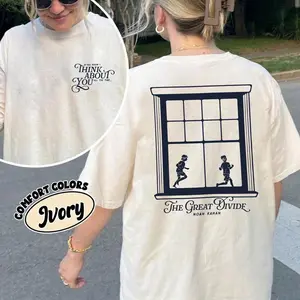 [SALE 30%] Noah Kahan Tour Comfort Colors Indie Folk Shirt, The Great Divine Inspired Concert Tee, 2 Sided Music Fan Gift, Just Throw It On