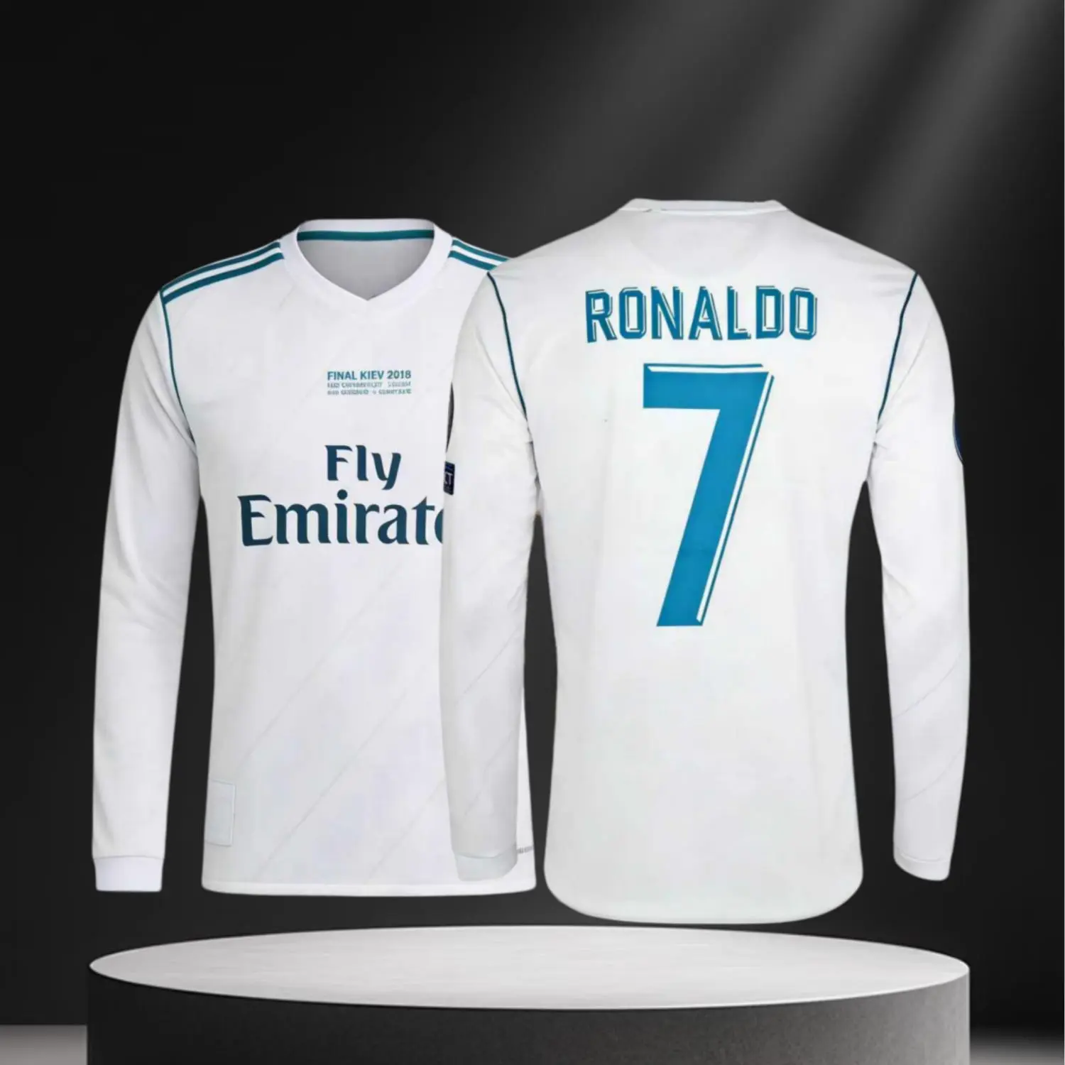 17 18/Home Kit/Soccer Jersey/7# Ronaldo/Fans Long Sleeve/Football Jersey