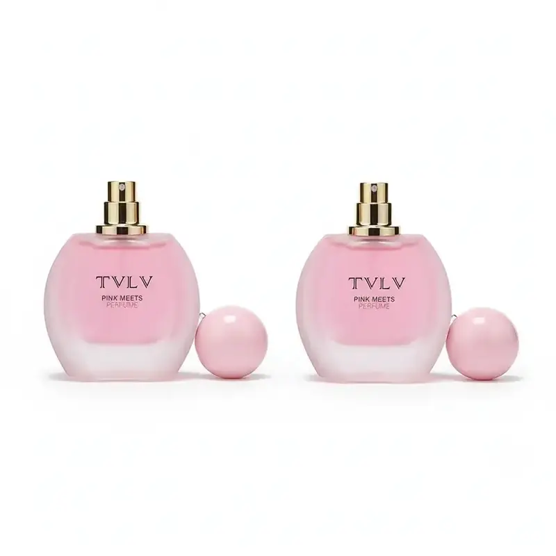 TVLV Pink Meets Perfume 2pcs Bundle, 30ml/pc Eau de Toilette with Floral Scents Perfume, Floral and Fruity Scent, Sweet Floral Perfume, Floral Fusion Fragrance, Long-Lasting Fragrance for Women and Girls, Floral Fragrance Blend, Floral Perfumes