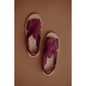 Violet Leather Pachuco Huarache