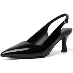 Mostrin Kitten Heels for Women Slingback Pointed Closed Toe Heels Women's Pumps Shoes for Wedding, Party, Commuting Footwear Padded