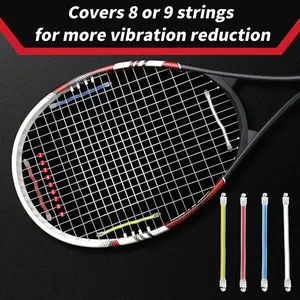 SPORTIC 8 Pack Tennis Racket Dampeners - Professional Shock Absorbers Reduce Vibration, Durable Silicone for Players Training Match Accessories