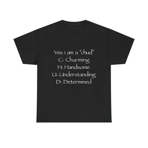Unisex Cotton T Shirt Featuring Chud Acronym Meme for Casual Wear