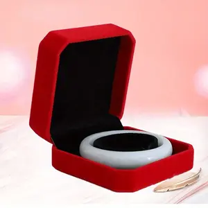 1pc New Gorgeous Velvet Octagonal Bracelet Box Jewelry Box New Bracelet Packaging Box Velvet Display Box Bracelet Box Gift Jewelry Box