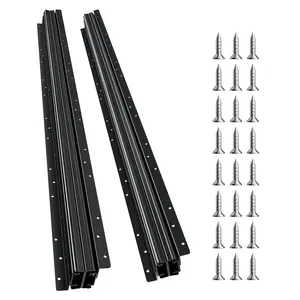 VEVOR Undermount Drawer Slides,  40 inch, Full Extension Ball Bearing Under Stair Cabinet Rails, 260 LB Load Capacity Heavy Duty Bottom Stair Cabinet Glides Track Runners,for DIY Replacement, Black