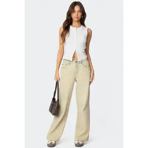 Low Rise Vintage Washed Baggy Jeans