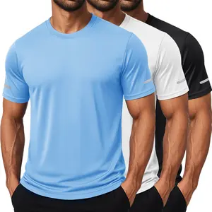 MAGCOMSEN 1/3 Pack Men's Workout Short Sleeve Swim UPF 50+ Sun Protection Athletic T-Shirt Crew Neck Dry Fit Gym Shirts