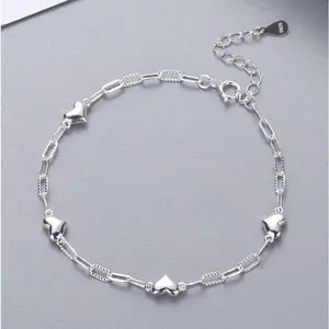 Heart Design Bracelet for Women & Girls, Simple & Stylish Versatile Accessory, Perfect Birthday Gift, Trendy Jewelry for Everyday Wear & Special Occasions