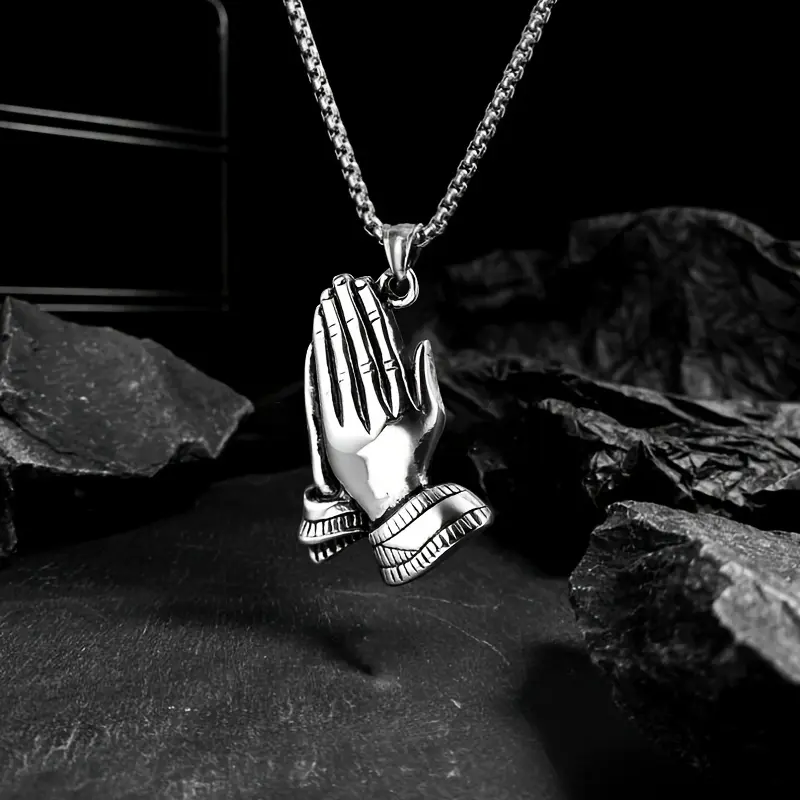Unisex Anti-Allergic Prayer Necklace - Fashion Costume Jewelry Gift for Family (Key Occasions: Birthdays, Christmas)