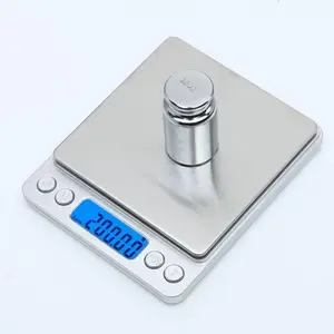 High Precision Mini Electronic Scale, Portable Pocket Scale for Gold Jewelry and Kitchen Use, Accurate Measurement in Grams